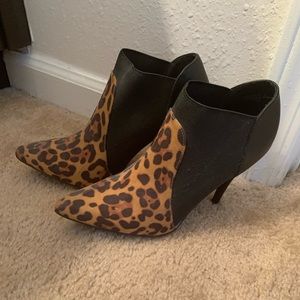 Cheetah Print Ankle Boots